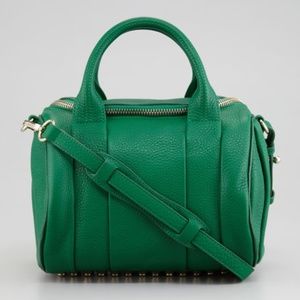 Rockie Small Crossbody Satchel Bag, Green